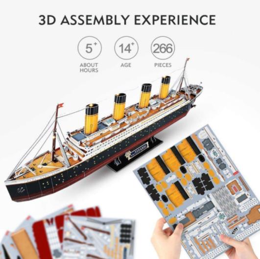 Naqshad faahfaahsan oo Waraaqo ah Jigsaw DIY Stadium 3D Puzzle Model